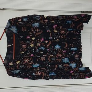 Free People Wildflower Honey Black Top